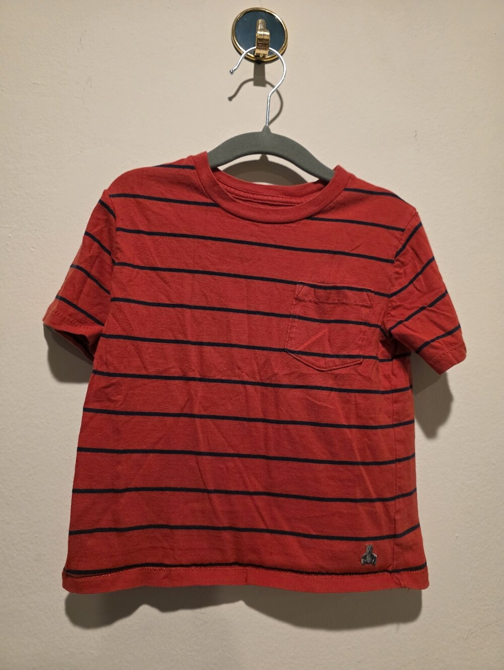 Gap T Shirt Size 3 Red Striped Pocket Tee Baby Gap Kids